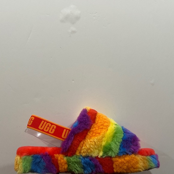 Ugg, Girls, Fluff Yeah Slide, 1119840K, Rainbow - Picture 11 of 12